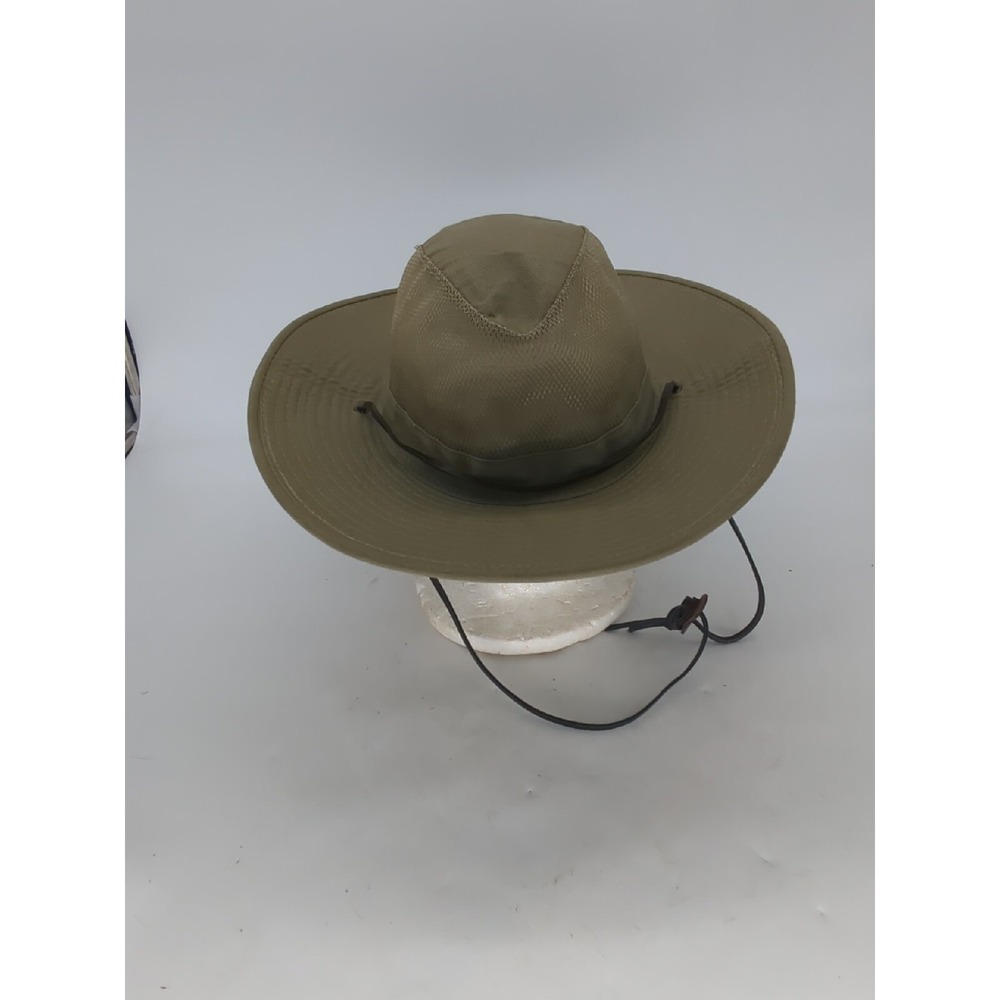 Dorfman Pacific Safari Hat Sz M Khaki Sun Chin Strap